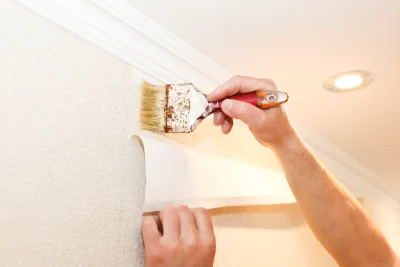 Pose de papier peint à Sommaing — revêtements muraux et toiles de verre